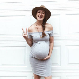 Matron Saint off-the-shoulder maternity dress $80